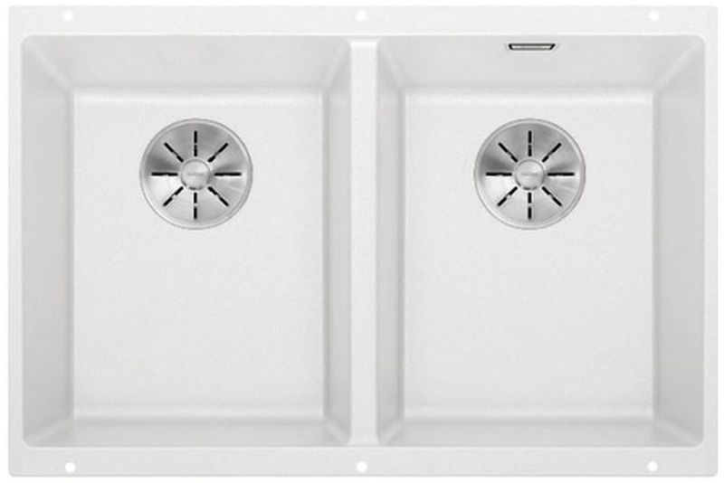 Blanco Subline 350/350-U Granitspüle 70.5x40 cm weiß 523578