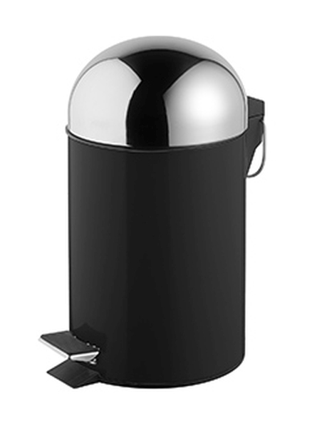 BISK Grenada Papierkorb 3 l chrom-schwarz 06626