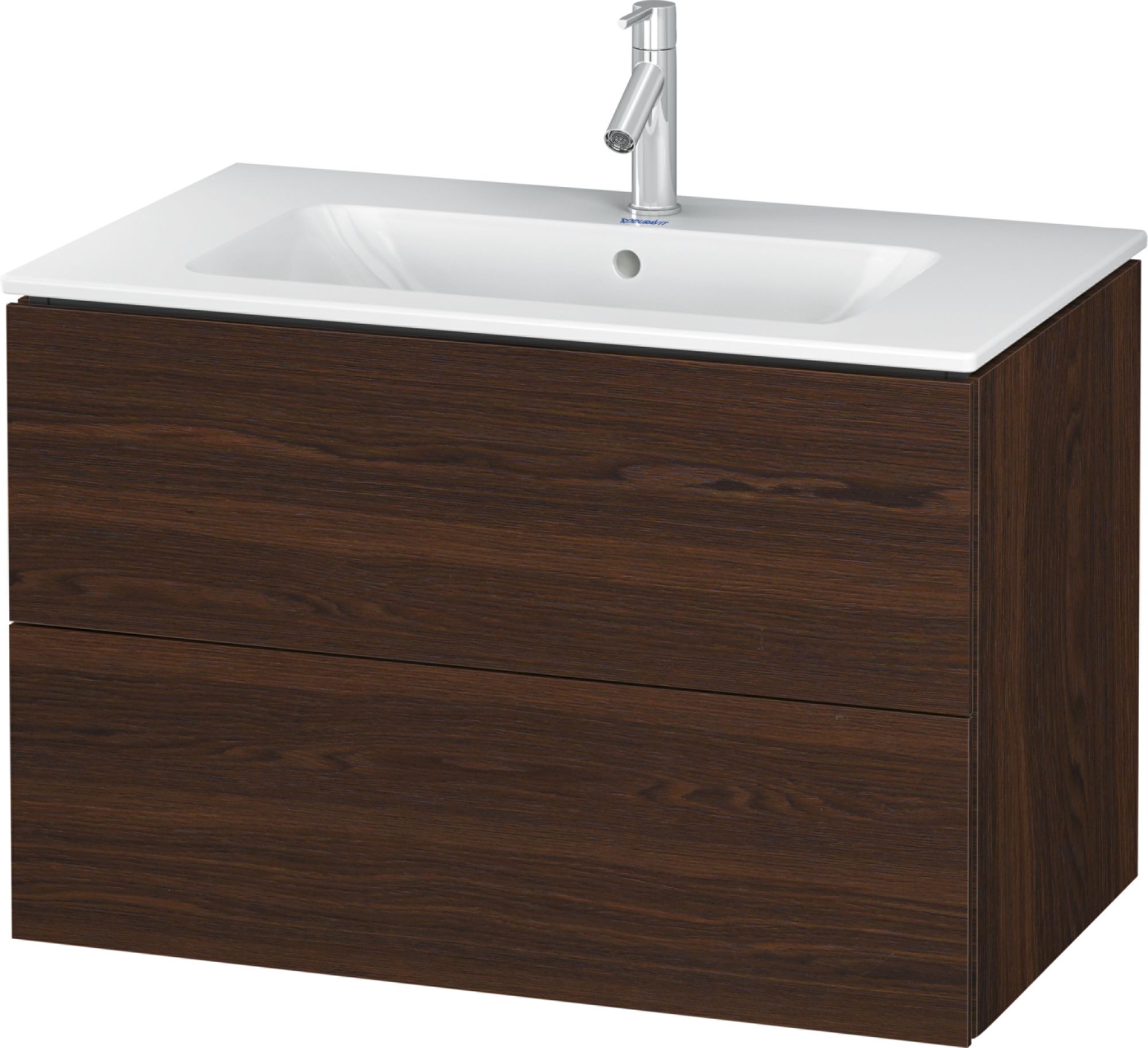 Duravit L-Cube Kabinett 82x48.1x55 cm Unterschrank hängend nuss LC624106969