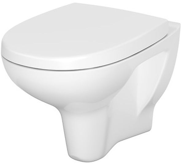 Cersanit Arteco WC-Becken mit Absenkautomatik-Sitz hängend Spülrandlos weiß S701-178