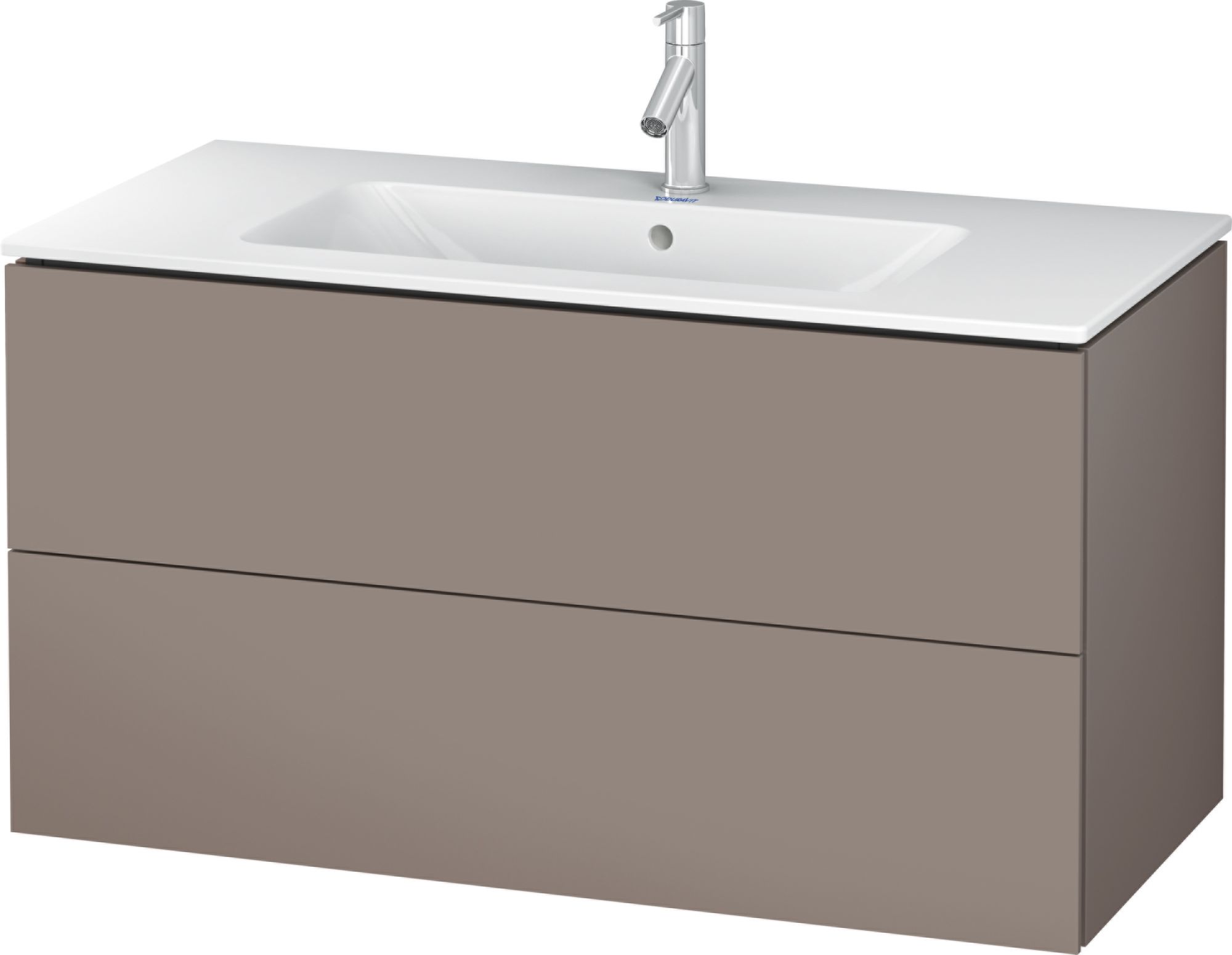 Duravit L-Cube Kabinett 102x48.1x55 cm Unterschrank hängend grau LC624204343