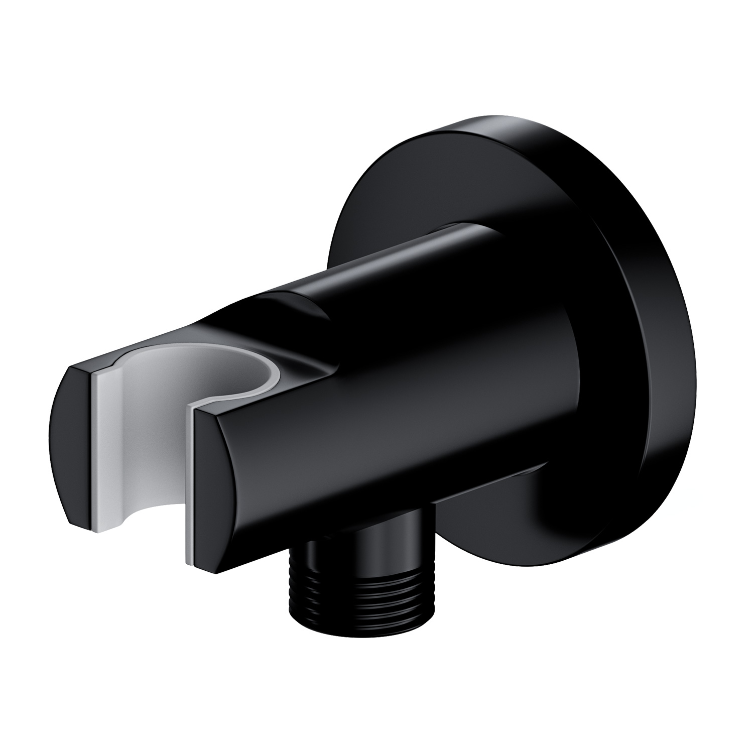 Omnires Invest Project Winkelanschluss mit Griff schwarz 8873BL