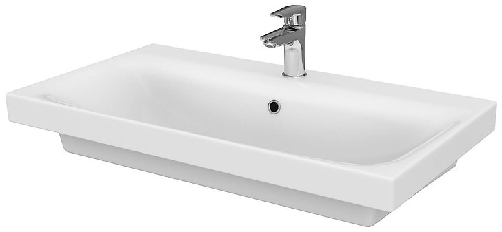 Cersanit Moduo Waschbecken 80x45 cm rechteckig Klassisch-Möbel weiß glanz K116-013