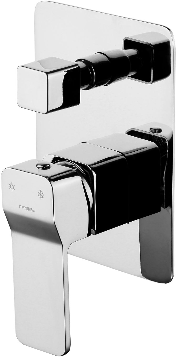 Omnires Slide Badewannen- und Duscharmatur Unterputz chrom SL7735CR