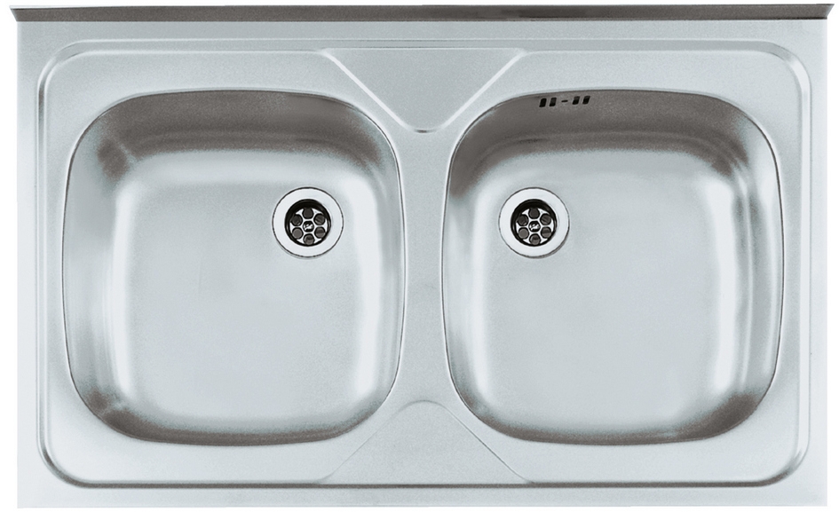 Genesis Primal Stahlspüle 80x50 cm stahl 1124506