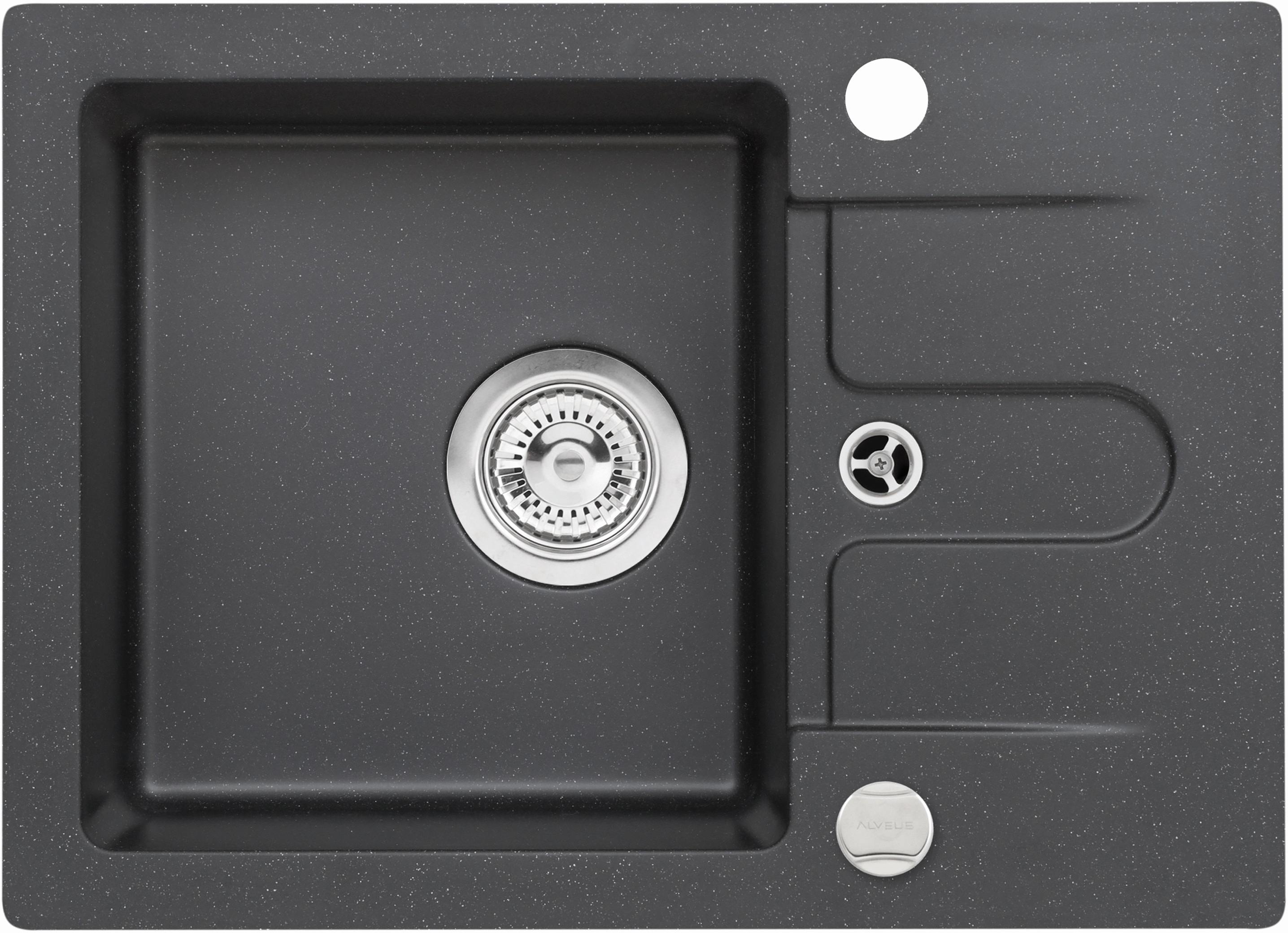 Genesis Cancan Granitspüle 58x42 cm schwarz 9753391