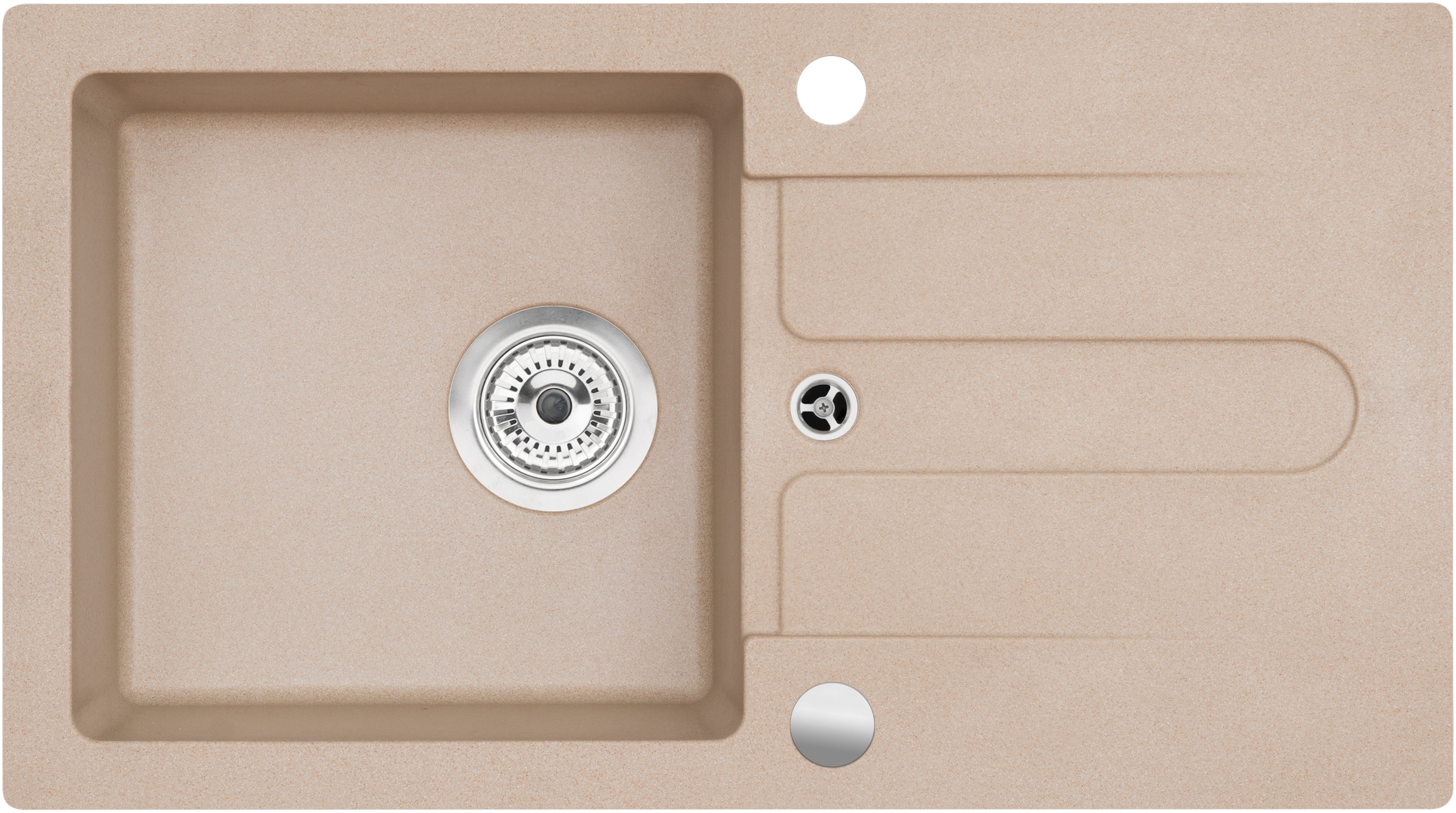 Genesis Cancan Granitspüle 75x42 cm beige 9703355