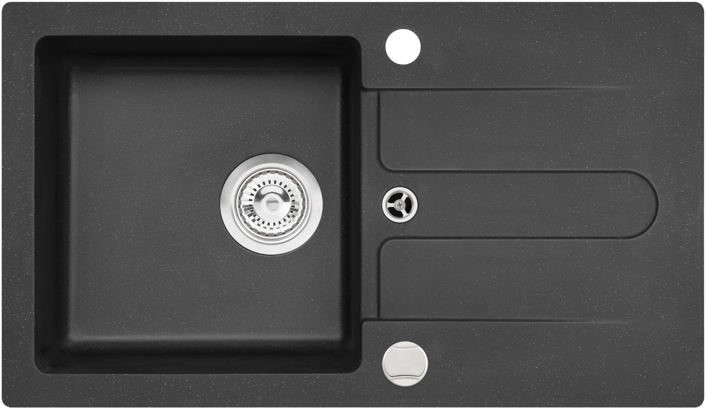 Genesis Cancan Granitspüle 75x42 cm schwarz 9703391