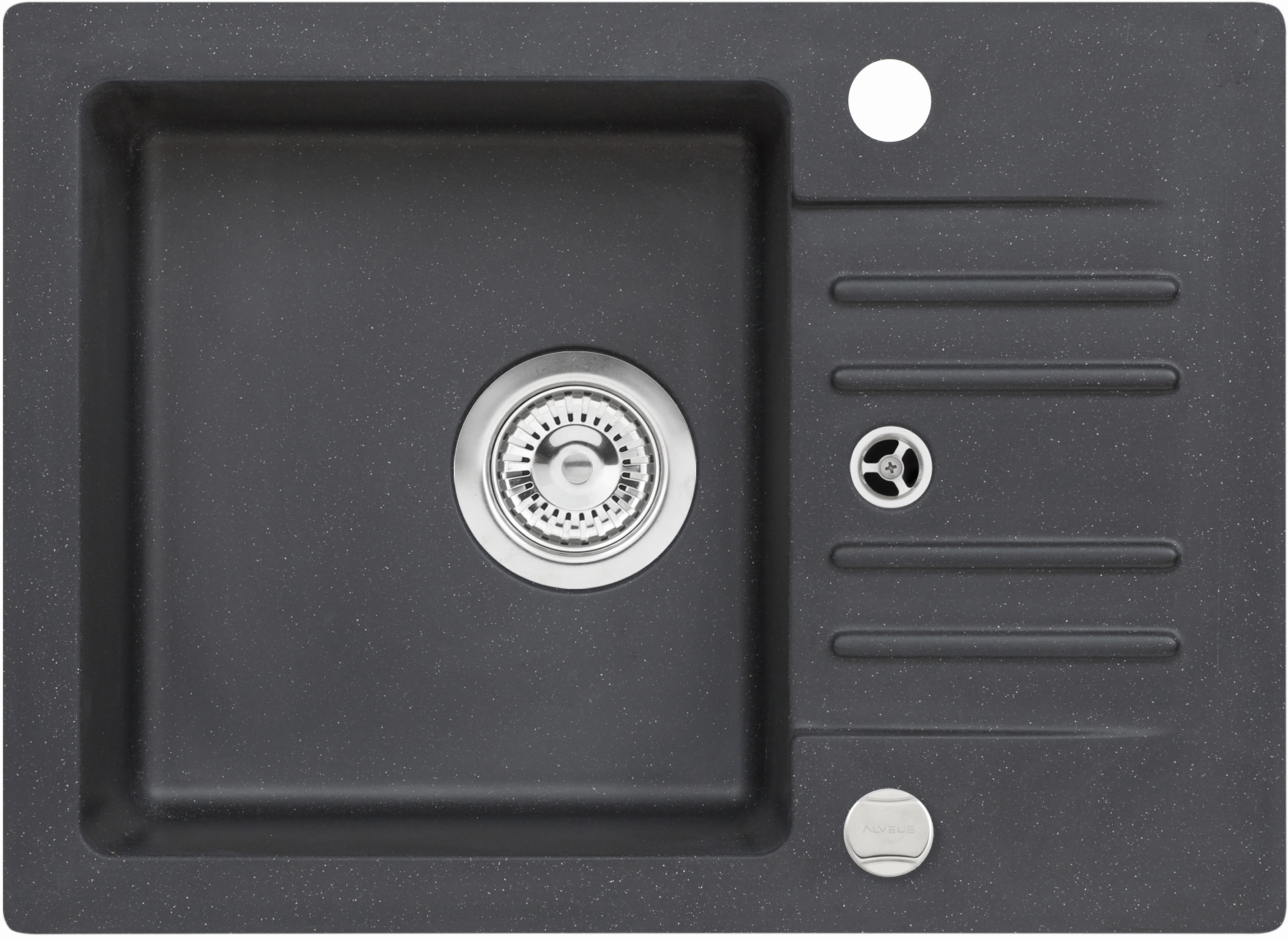 Genesis Foxtrot Granitspüle 58x42 cm schwarz 9653291