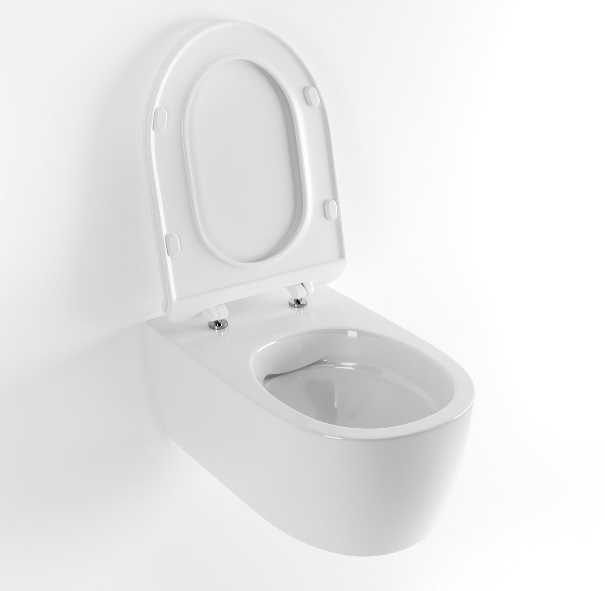 Excellent Doto WC-Becken mit Absenkautomatik-Sitz hängend Spülrandlos weiß CEEX.1404.545.WH