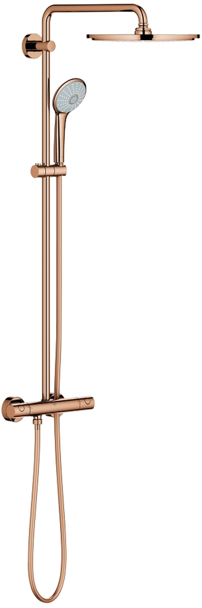 Grohe Euphoria Duschset Wandmontage mit Thermostat mit Regenbrause Warm Sunset 26075DA0