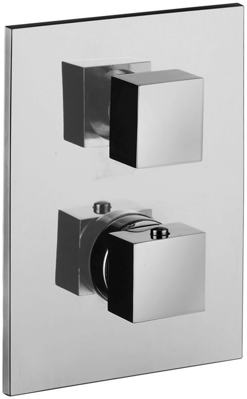 Paffoni Level badewannen- und duscharmatur Unterputz mit Thermostat chrom LEQ518CR