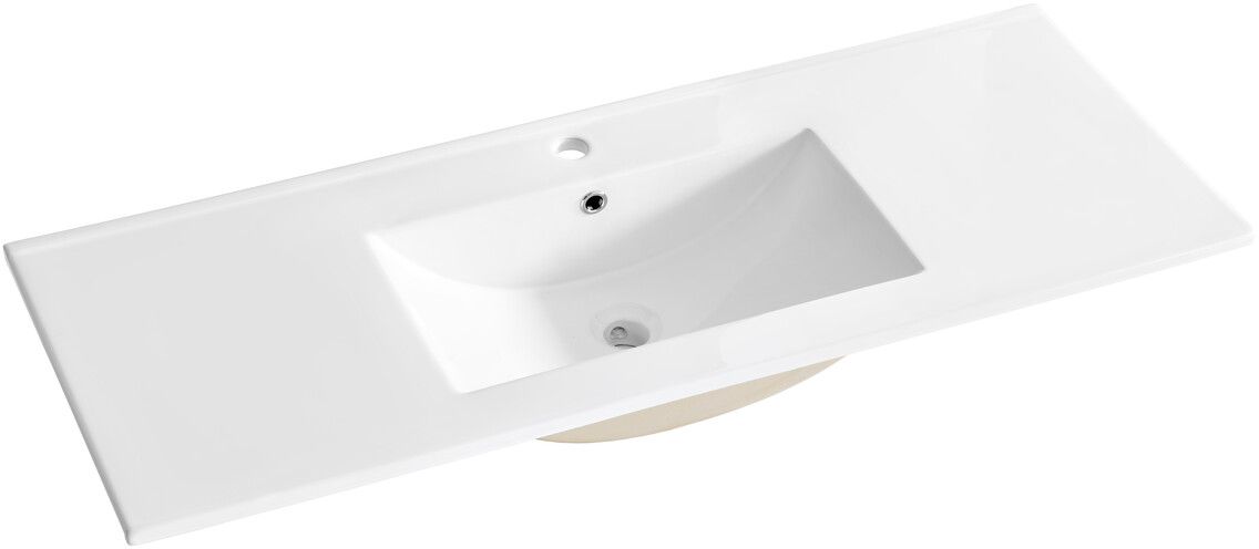 Comad Waschbecken 121x46 cm rechteckig Möbel weiß CFP120