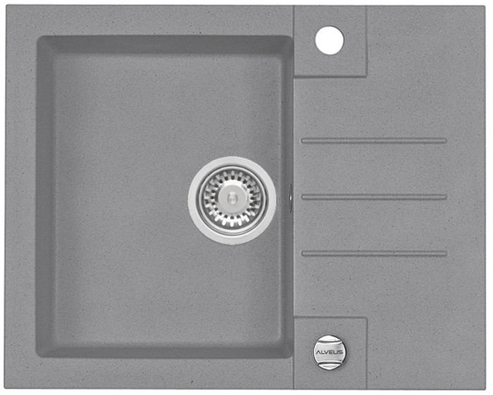 Alveus Rock Granitspüle 59.5x47.5 cm grau/graphit/onyx 1213081