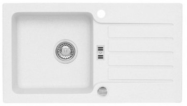 Alveus Niagara granitspüle 77.5x43 cm weiß 1123011