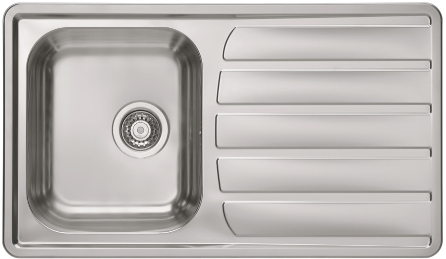 Alveus Zoom Stahlspüle 86x50 cm stahl 1098773