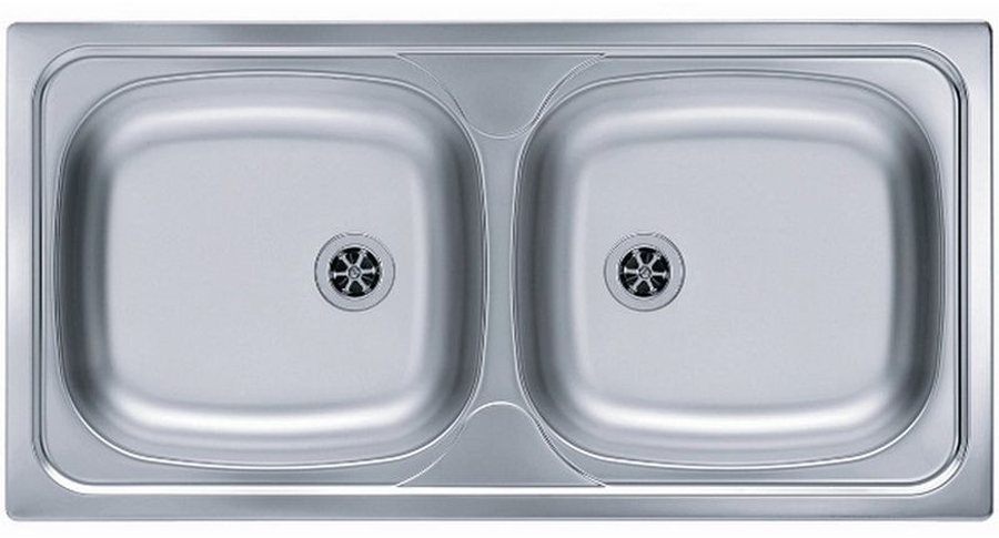 Alveus Basic Stahlspüle 86x44 cm stahl 1008846