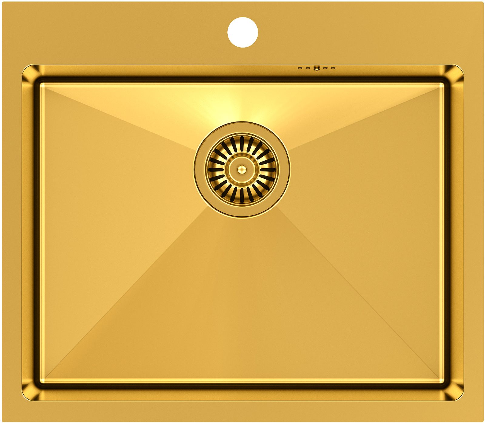 Quadron Russel Stahlspüle 55x48 cm gold HB7910PVDBSG1