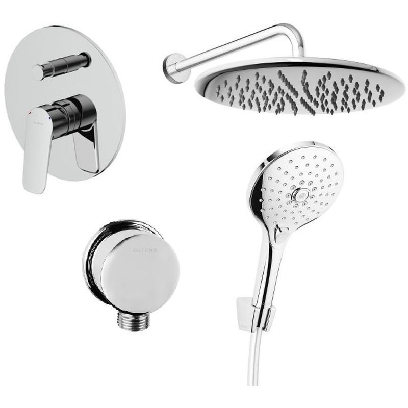 Set Badewannen- und Duscharmatur Oltens Vernal 34104100, Kopfbrause Oltens Sondera 37002100, 37100100, 39400100, 39302100, 37200100, 37401100