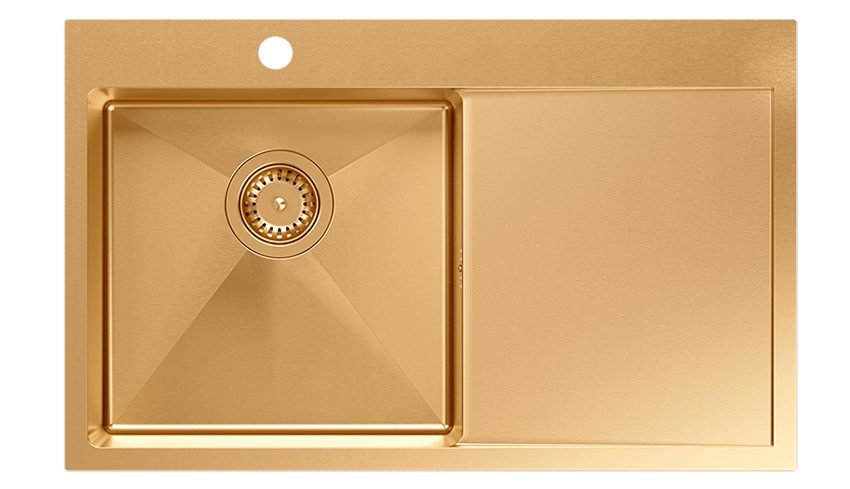 Quadron Russel Stahlspüle 78x48 cm kupfer HB7912PVDBSC1