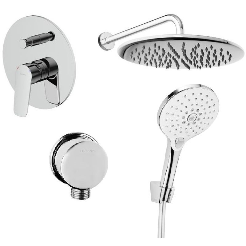 Set Badewannen- und Duscharmatur Oltens Vernal 34104100, Kopfbrause Oltens Sondera 37002100, 37100110, 39400100, 39302100, 37200100, 37401100