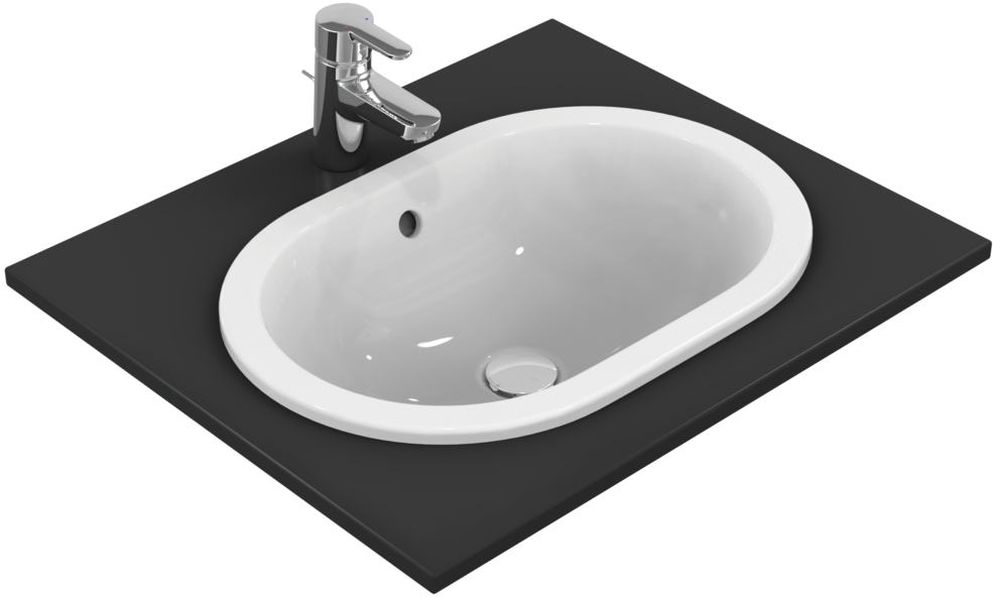 Ideal Standard Connect Waschbecken 55x38 cm oval Einbauwaschbecken weiß E504701