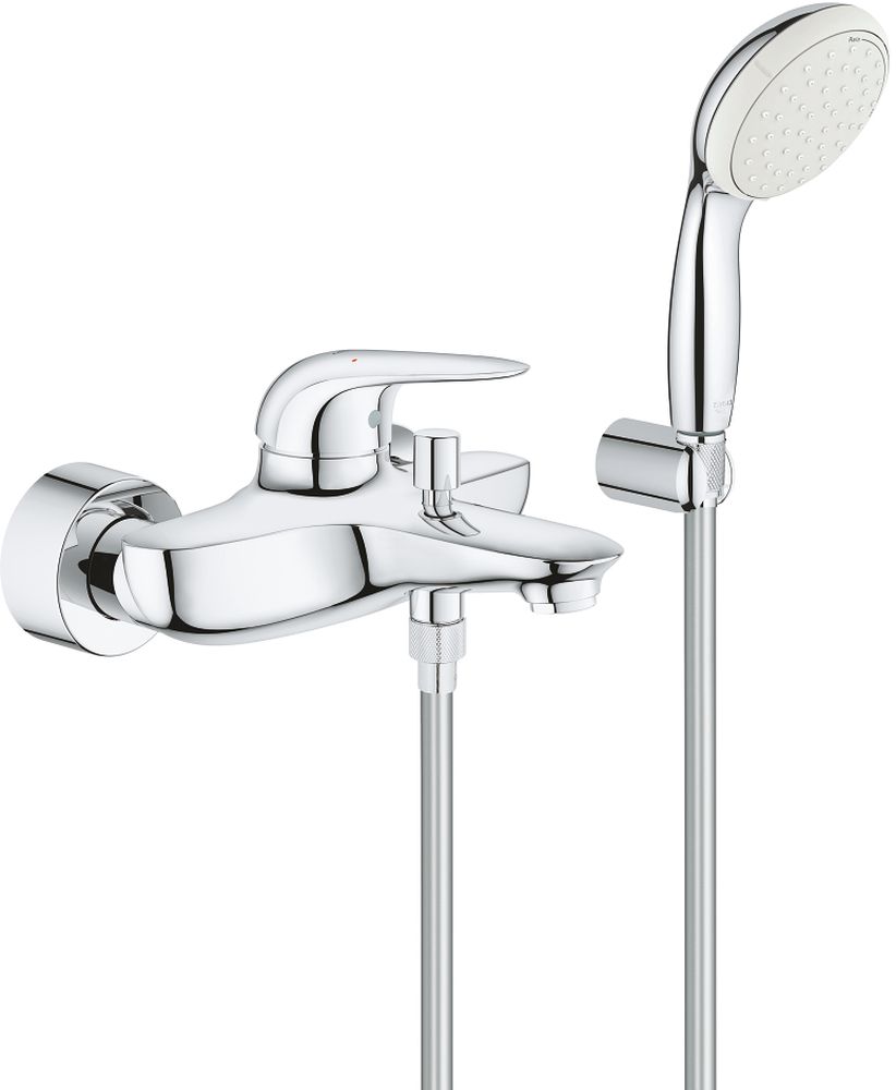 Grohe Eurostyle Badewannen- und Duscharmatur Wandmontage StarLight Chrome 2372930A