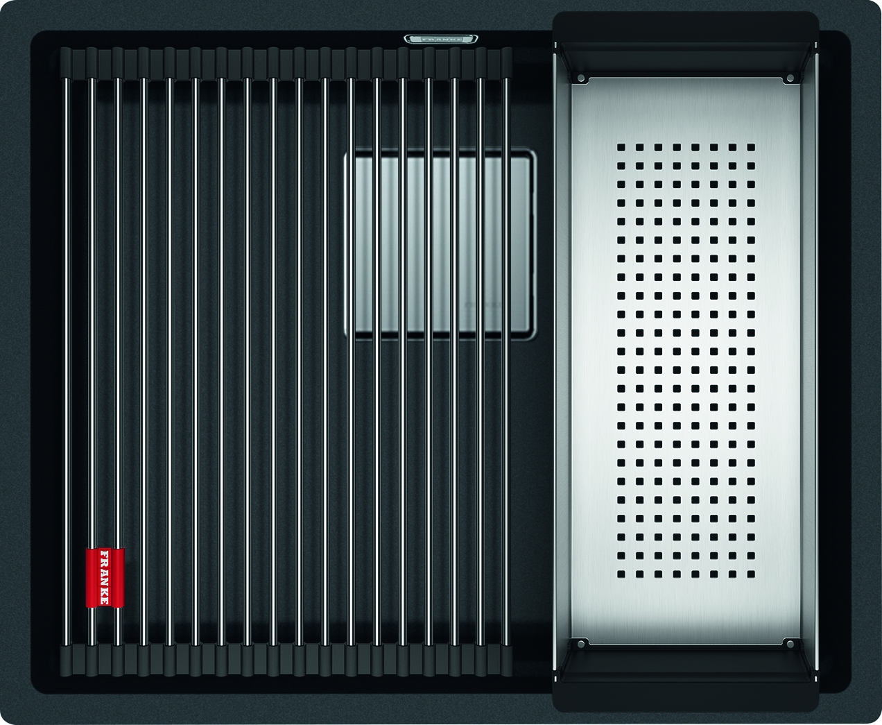 Franke Kanon Granitspüle 52x42 cm grau/graphit/onyx 125.0528.612
