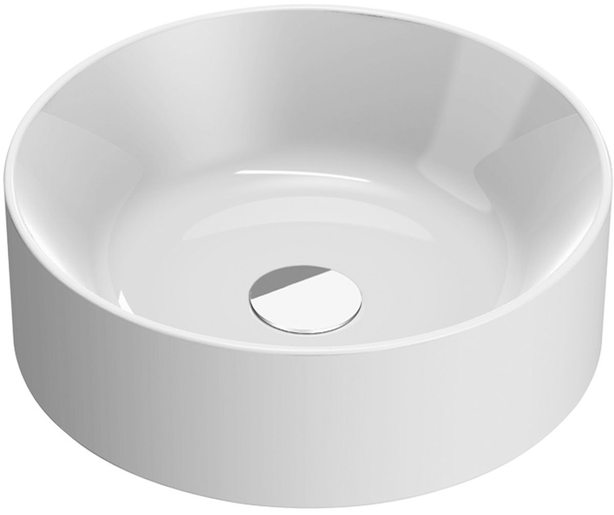 Catalano Zero Waschbecken 40x40 cm rund Aufsatzwaschbecken weiß 140TZE00