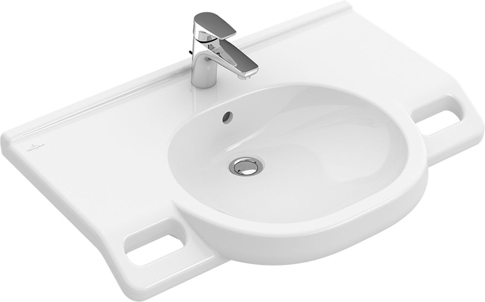 Villeroy & Boch O.Novo Vita Waschbecken 80x55 cm Klassisch für Behinderte weiß 41208001