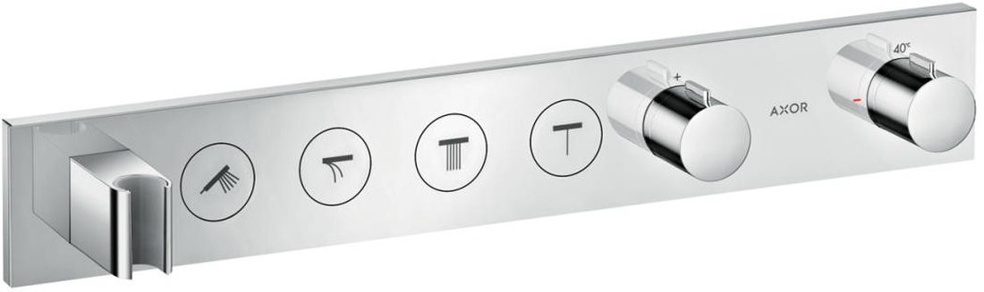 Axor ShowerSolutions Badewannen- und Duscharmatur Unterputz mit Thermostat chrom 18357000