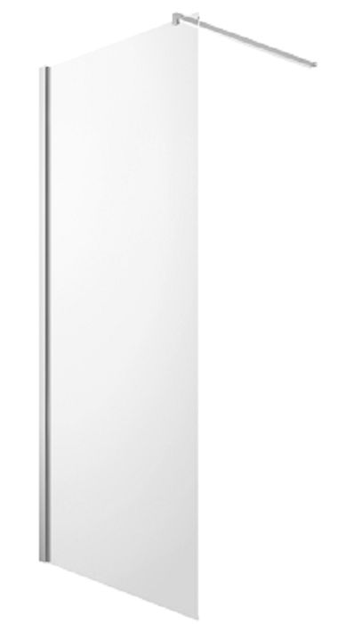 Omnires Marina Duschwand 110 cm chrom Glanz/durchsichtiges Glas DNR11XCRTR