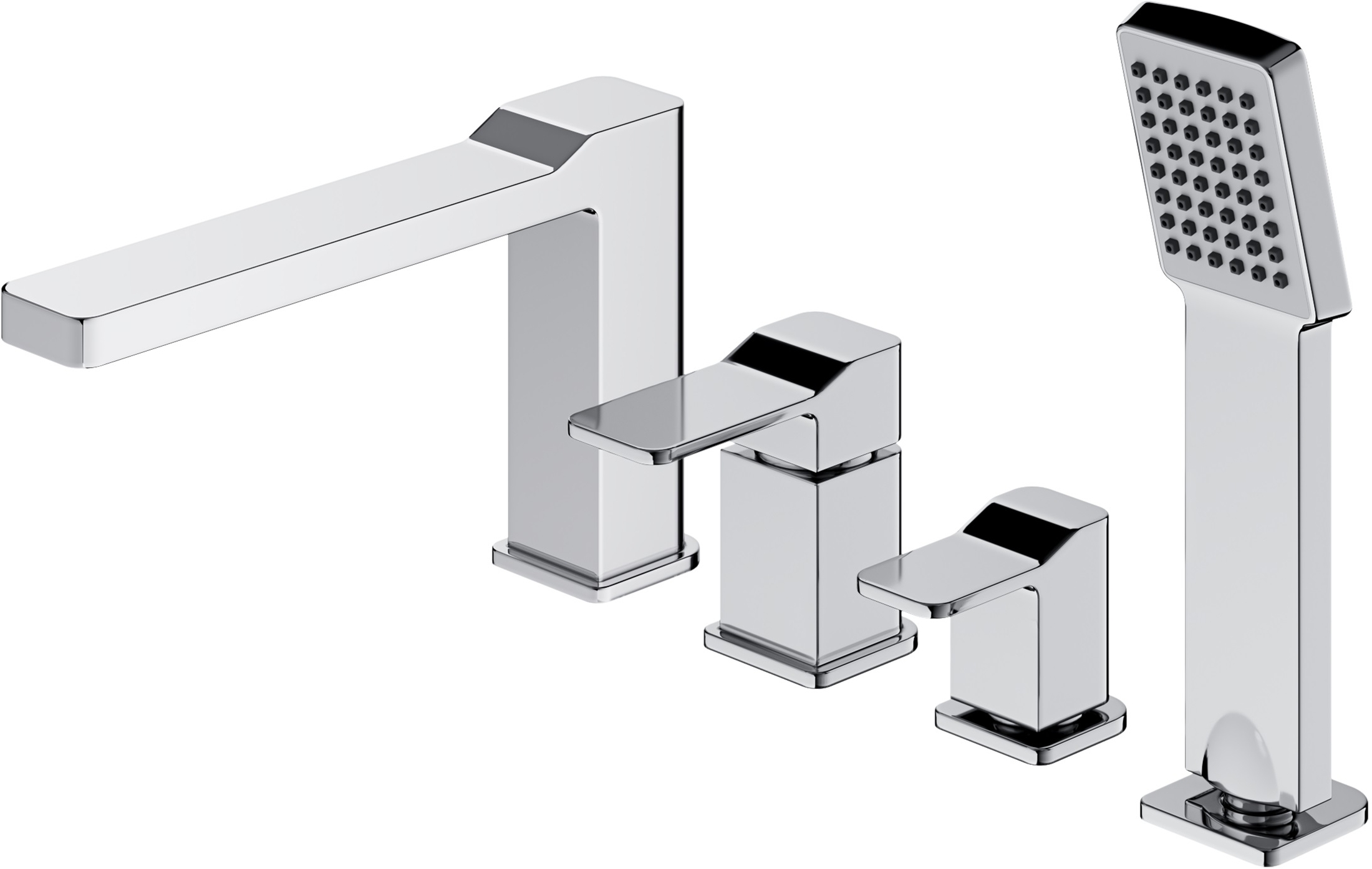 Omnires Slide Badewannen- und Duscharmatur awannenmontiert chrom SL7732CR
