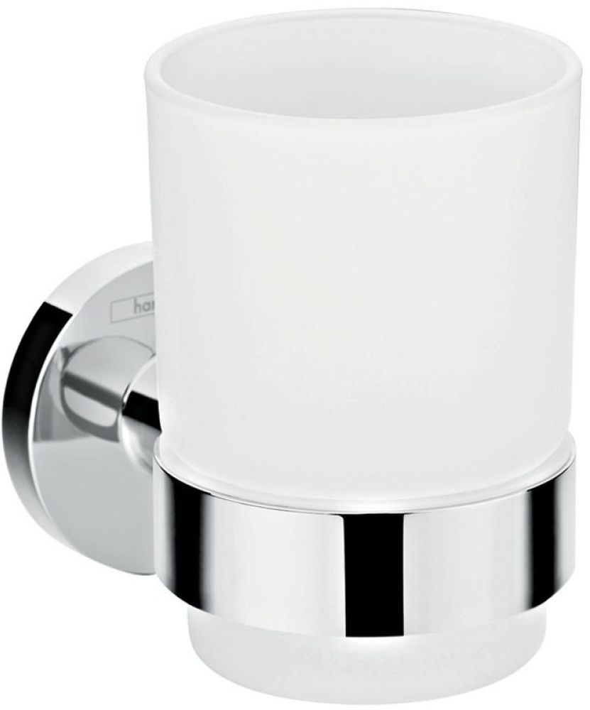 Hansgrohe Logis Universal Zahnputzbecher weiß-chrom 41718000