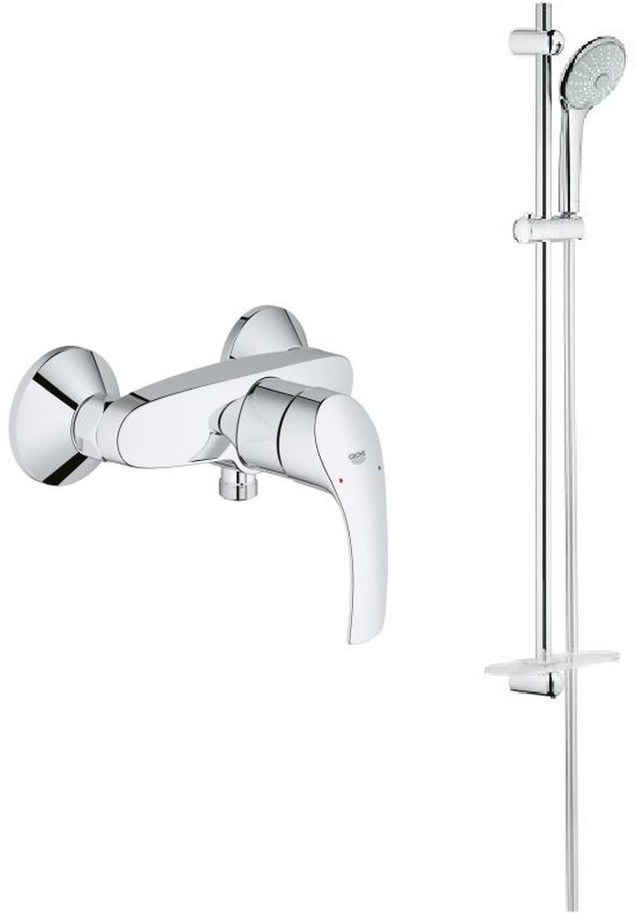 Set Duschset Grohe Euphoria 27226001, Duschbatterie Grohe Eurosmart 33555002