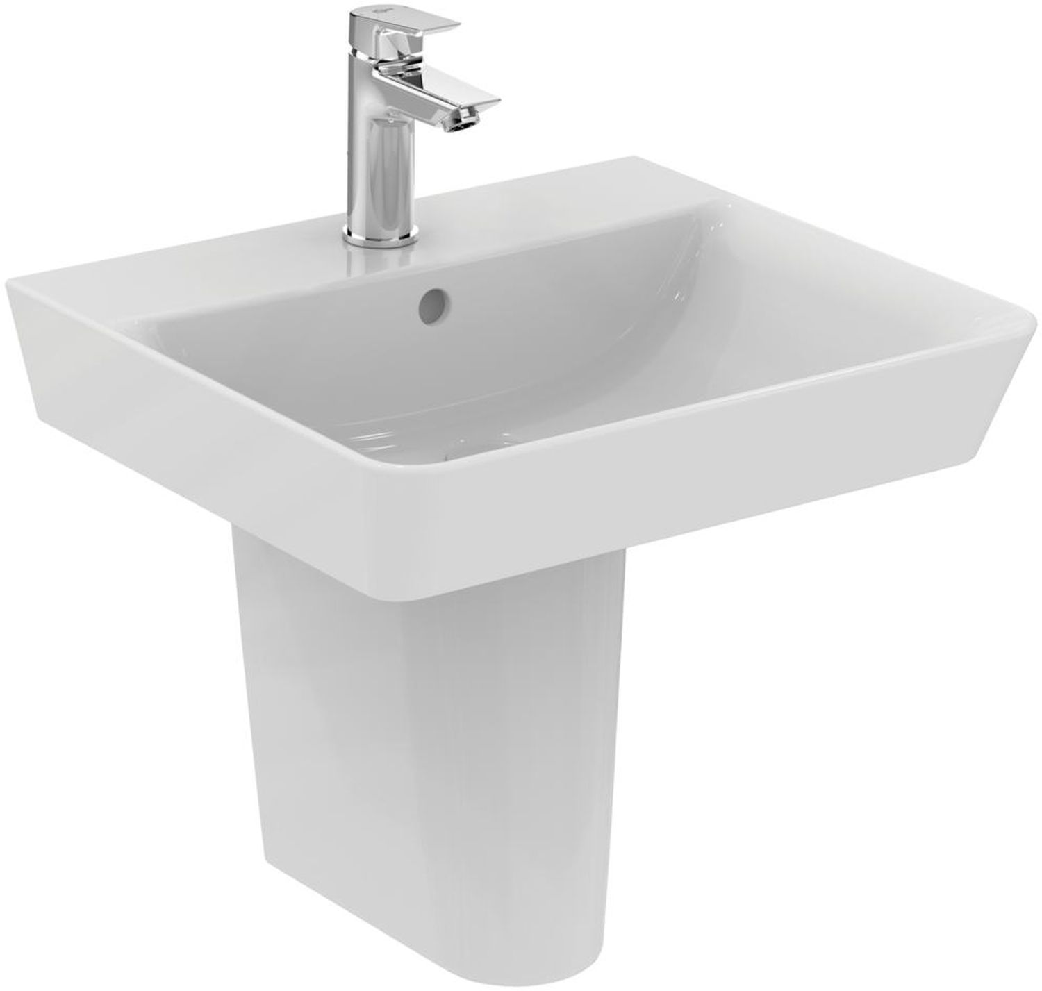 Ideal Standard Connect Air Waschbecken 50x45 cm rechteckig Klassisch-Möbel weiß E074601