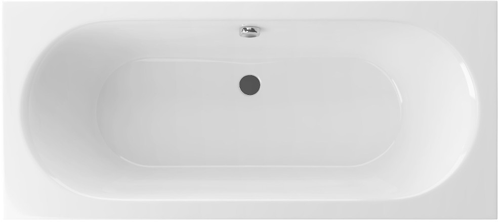 Excellent Oceana Rechteckige Badewanne 160x75 cm weiß WAEX.OCE16WHS