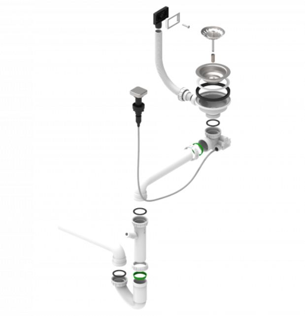 Alveus Siphon für Waschbecken 1127251