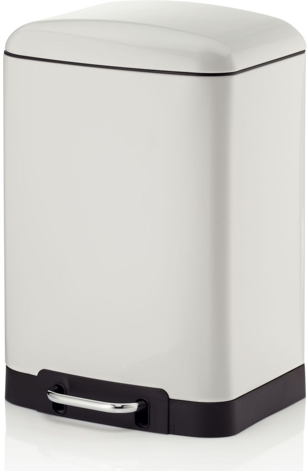 Kela Davino Papierkorb 12 l weiß-schwarz 10904