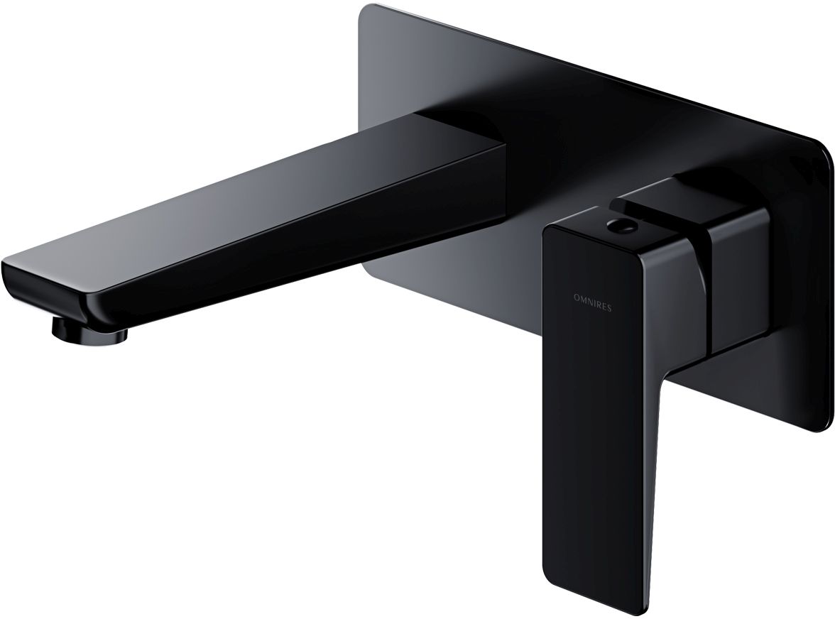 Omnires Parma Waschtischarmatur Unterputz schwarz PM7415BL