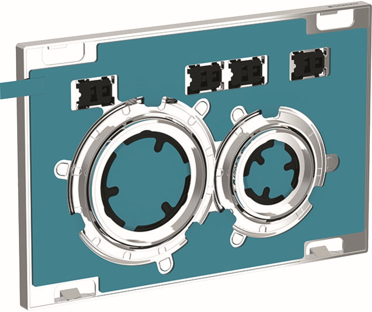 Geberit Sigma50 Betätigungsplatte für Toilette glänzender Chrom 115.884.00.1