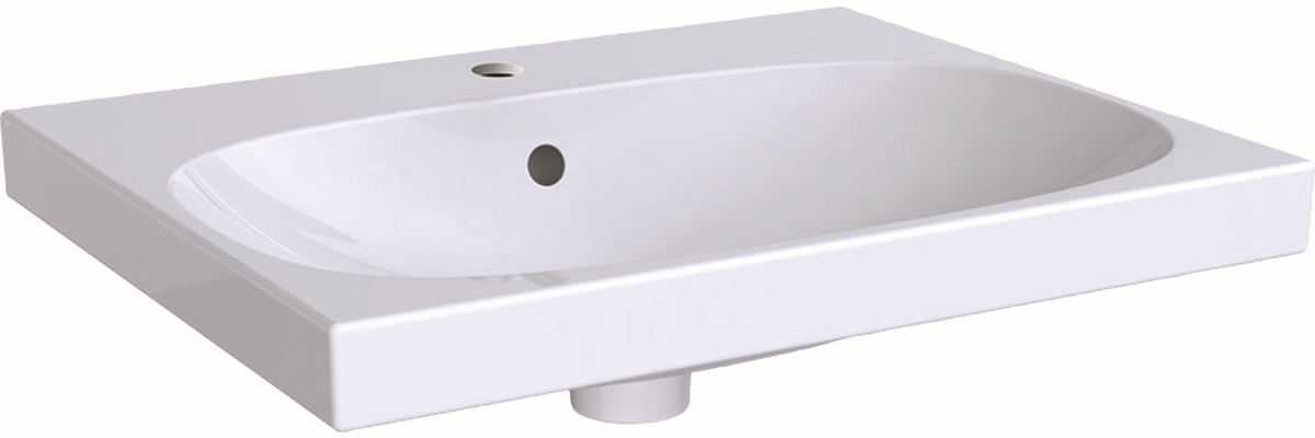 Geberit Acanto Waschbecken 60x48.2 cm rechteckig Klassisch-Möbel weiß 500.620.01.2