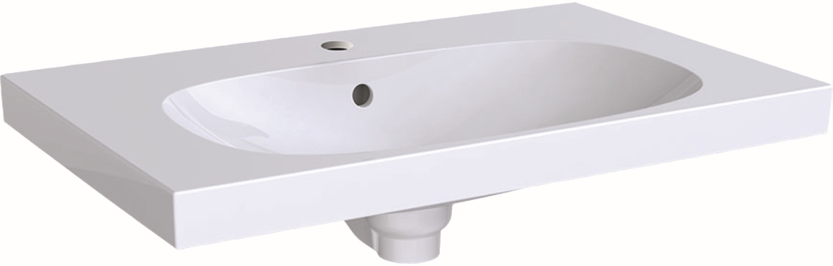 Geberit Acanto Waschbecken 75x48.2 cm rechteckig Klassisch-Möbel weiß 500.622.01.2