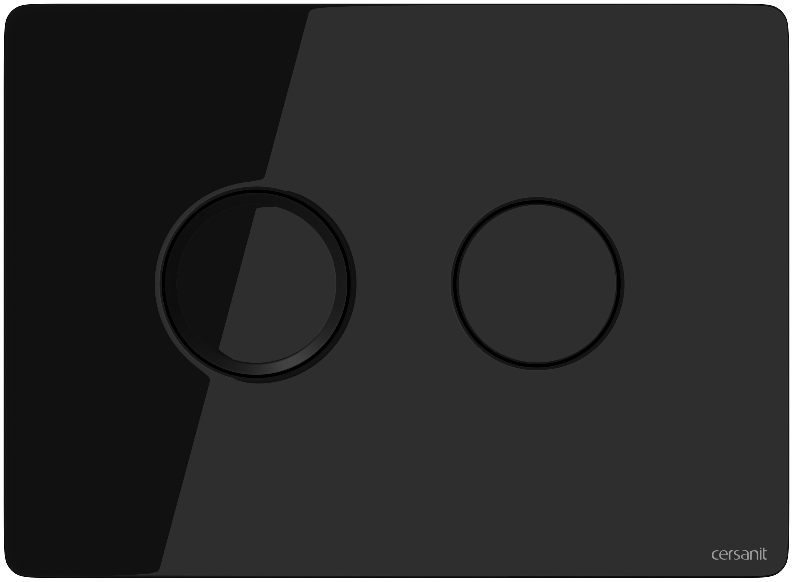 Cersanit Accento Circle Betätigungsplatte für Toilette schwarz S97-053