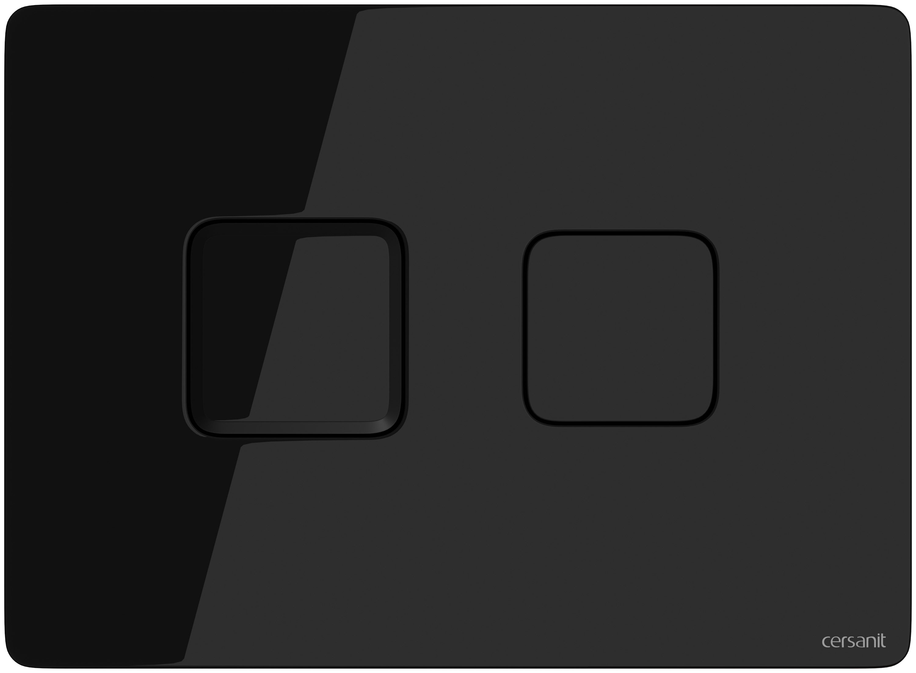 Cersanit Accento Square Betätigungsplatte für Toilette schwarz S97-058