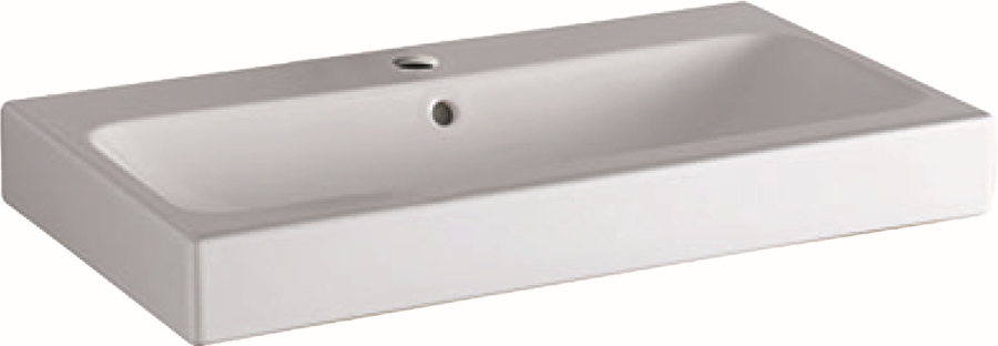 Geberit iCon Waschbecken 75x48.5 cm rechteckig Klassisch-Möbel weiß 124075000