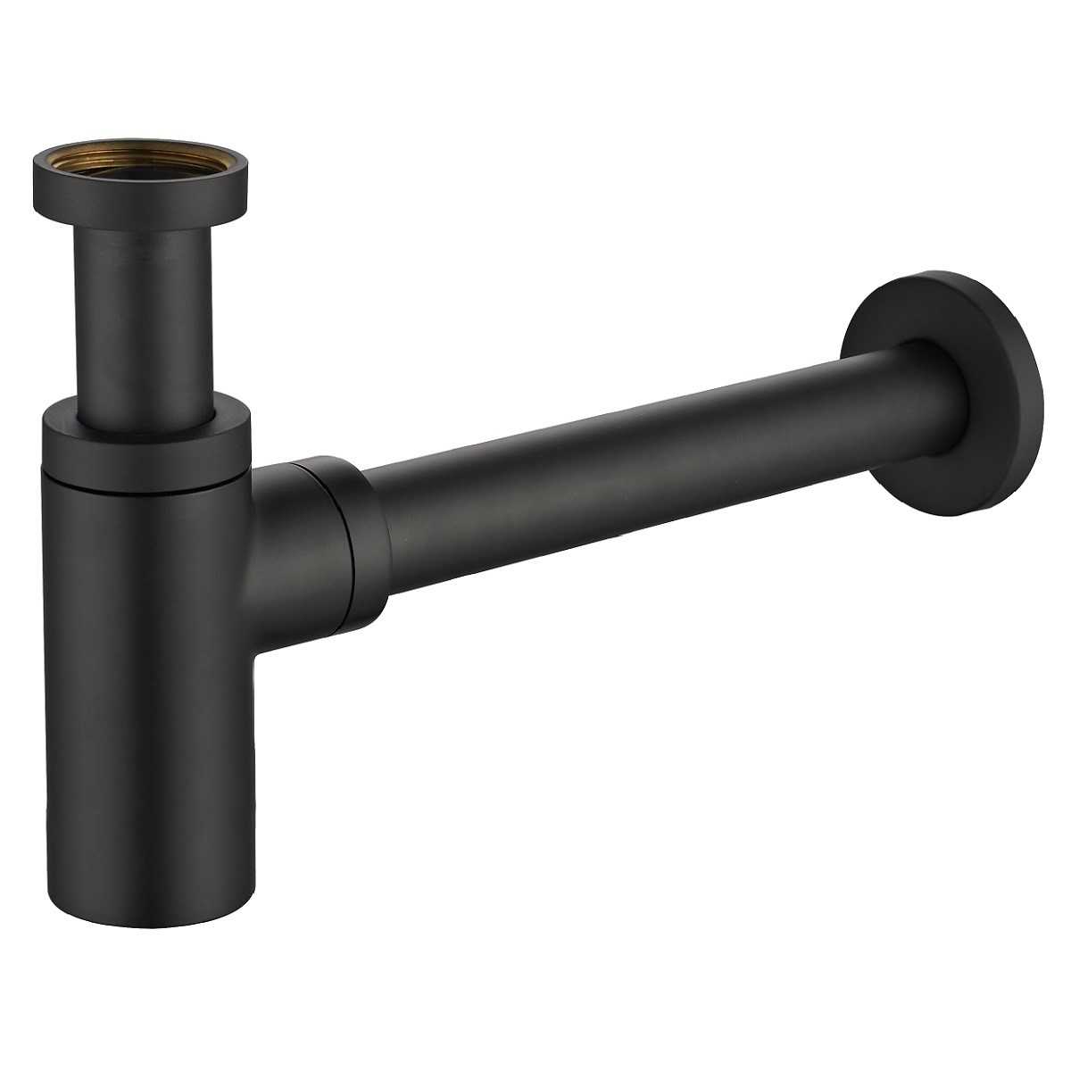 Oltens Hervik Siphon für das Waschbecken flaschen schwarze Matte 02600300