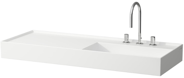 Laufen Kartell Waschbecken 120x60 cm rechteckig Möbel weiß glanz H8133324001121