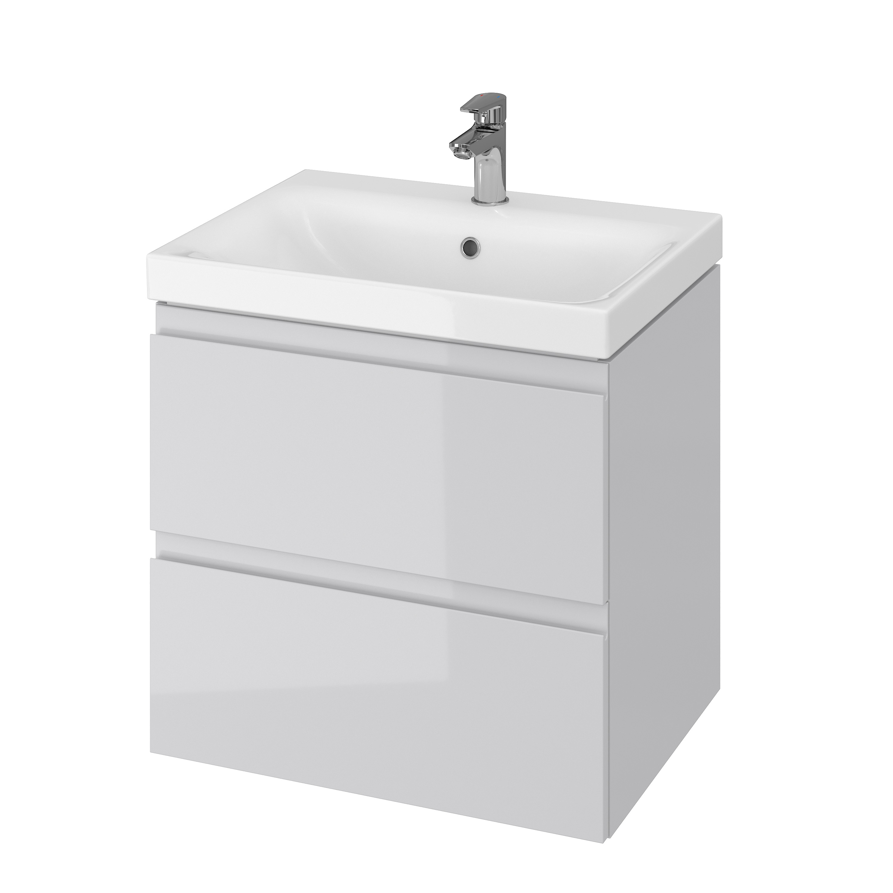 Cersanit Moduo Waschbecken mit Unterschrank 60 cm grau S801-222-DSM