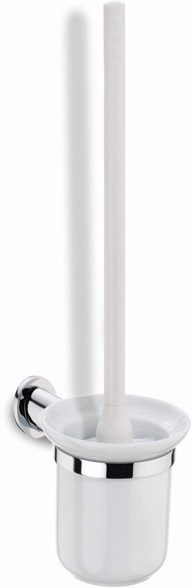 Kela Makira Klobürste aufklebbar weiß-chrom-keramik 20269